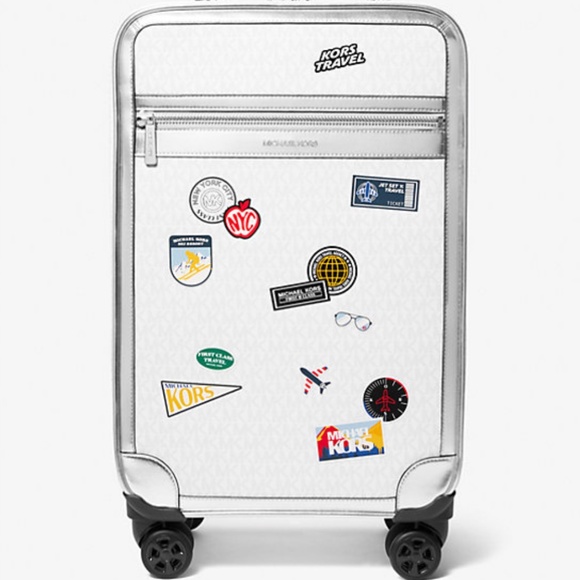Michael Kors Small Embellished Signature Logo Suitcase NWT - Picture 1 of 4